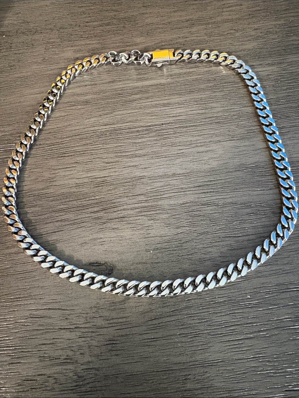 Men's Silver Chain Necklace - Unbranded